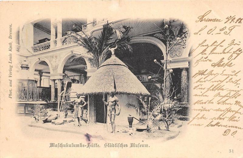 GG4871 bremen maschukulumbe huffe stadlisches museum types  germany