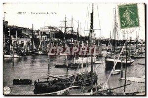 Royan Old Postcard General View of the Harbor (boats)