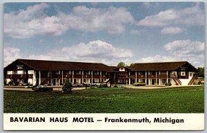 Frankenmuth Michigan 1960s Postcard Bavarian Haus Motel