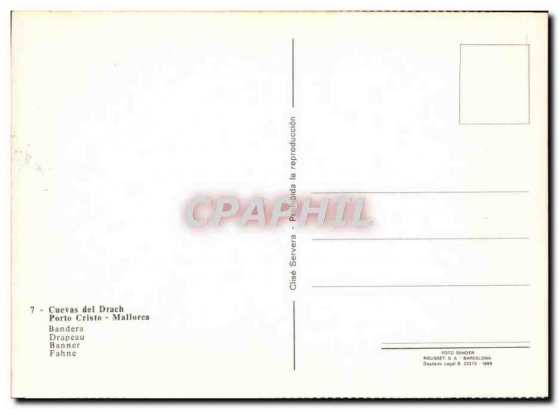 Postcard Modern Drach Porto Cristo Mallorca Bandera