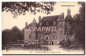 Old Postcard Bourbonnais Chateau du Frene Rueilly close the REal