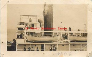 Rogers & Webb, RPPC, Steamer Sinasta, Rescue Boats View