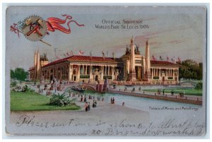 1905 Palace of Mines Metallurgy Souvenir World's Fair St. Louis MO Postcard 