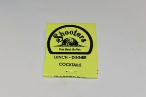 Shooters The Best Buffet Harwood Heights Homewood Illinois 20 Strike Matchbook