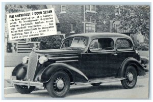 c1936 Chevrolet 2-Door Sedan  Peterson Motor Benson Minnesota Vintage Postcard