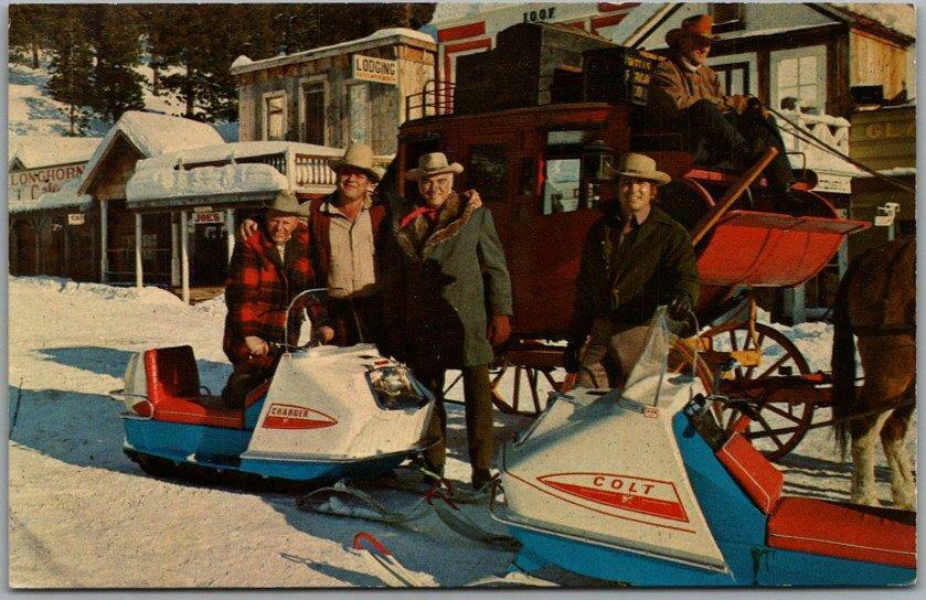 LAKE TAHOE Incline Village Nevada Postcard PONDEROSA RANCH / Bonanza