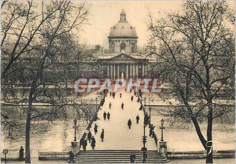 Postcard Modern Marvels Paris and the Arts and the Institute of Bridge