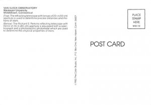 Van Vleck Observatory Wesleyan University Middletown CT 