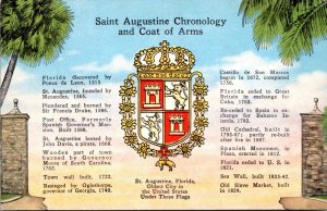 Florida St Augustine Chronology and Coat Of Arms