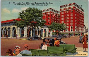 Open Air Post Office Princess Martha Hotel Saint Petersburg Florida FL Postcard