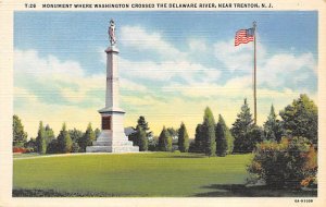 Monument Where Washington Crossed Delaware River On Christmas Night 1776 - Tr...