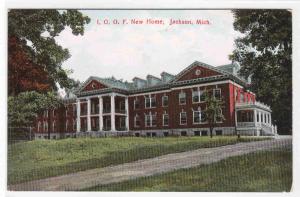 IOOF Home Jackson Michigan 1910c postcard