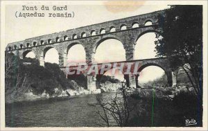 Old Postcard Nimes (Gard), Pont du Gard (Roman Aqueduct)