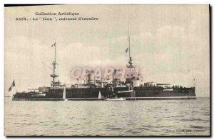 Old Postcard Boat War Jena Breastplate d & # 39escadre