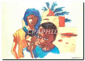 Postcard Modern Children sands Mali