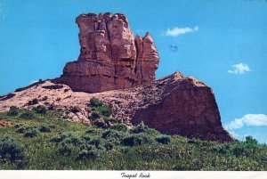 VINTAGE POSTCARD CONTINENTAL SIZE TEAPOT ROCK CASPER WYOMING 1970s