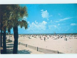 Unused Pre-1980 BEACH SCENE Clearwater Beach - Near Tampa Florida FL G5675