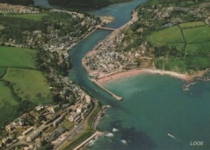 Cornwall Postcard - Aerial View of Looe    RRR538