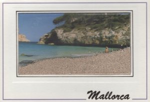 Mallorca Spanish Risque Lady Real Moving Sand Rare Postcard