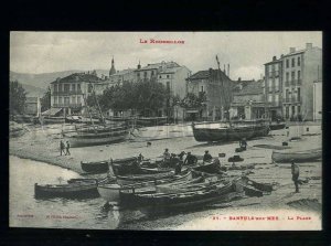 213759 FRANCE BANYULS-sur-MER plage ships Vintage postcard