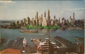 America Postcard - View of Lower Manhattan, New York City   RS25274