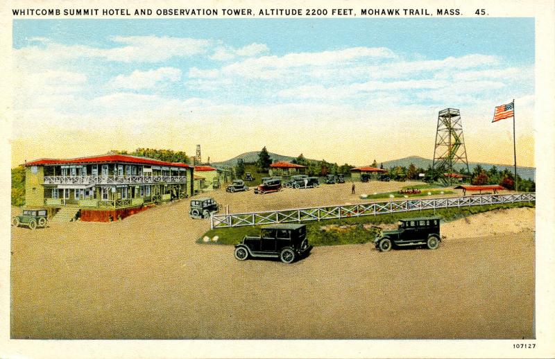MA - Berkshires, Mohawk Trail. Whitcomb Summit Hotel & Observation Tower