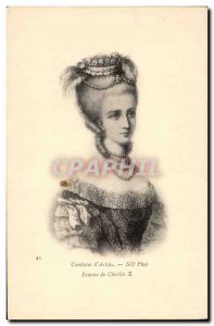 Old Postcard Countess d & # 39Artois