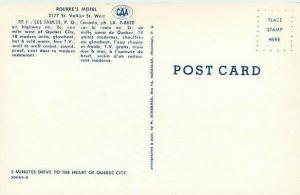 Canada, Quebec, Les Saules, Rourke  Motel, W. Sherermer No. 20865-B