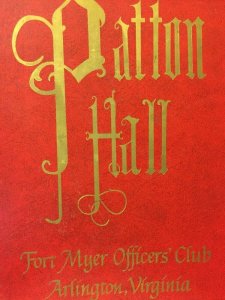 Vintage 70s PATTON HALL Restaurant Menu Fort Myers Officers Club Arlington VA