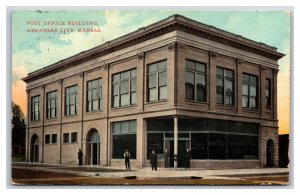 Post Office Building Arkansas City Kansas KS 1912 DB Postcard T16