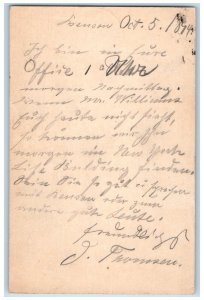 1894 C.W. Haller Attorney Benson Nebraska NE Omaha NE Posted Postal Card