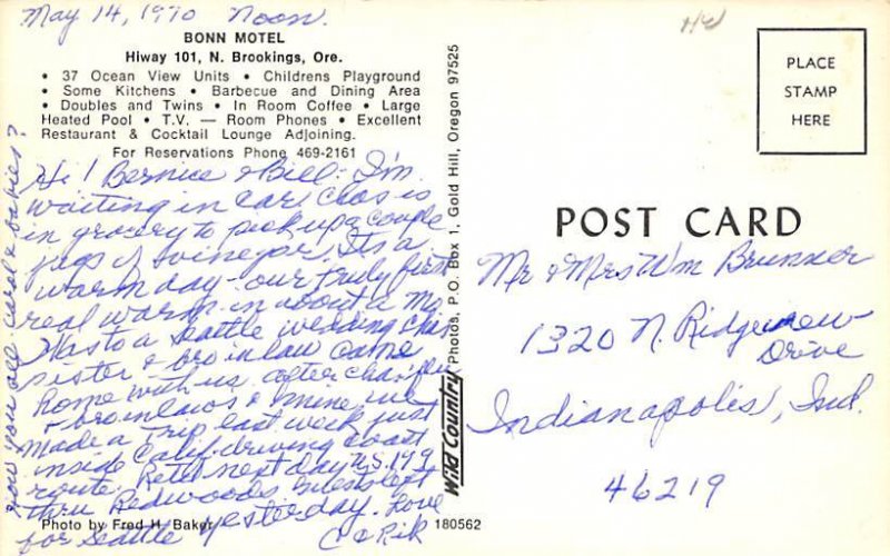 Bonn Motel Brookings, Oregon OR  