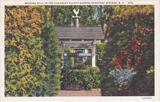 Wishing Well In The Chauncey Olcott Garden Saratoga Springs New York