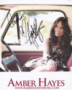 Amber Hayes Country & Western Singer Large Official Hand Signed Photo