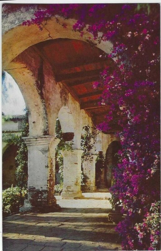 Vintage postcard, Mission San Juan Capistrano, California