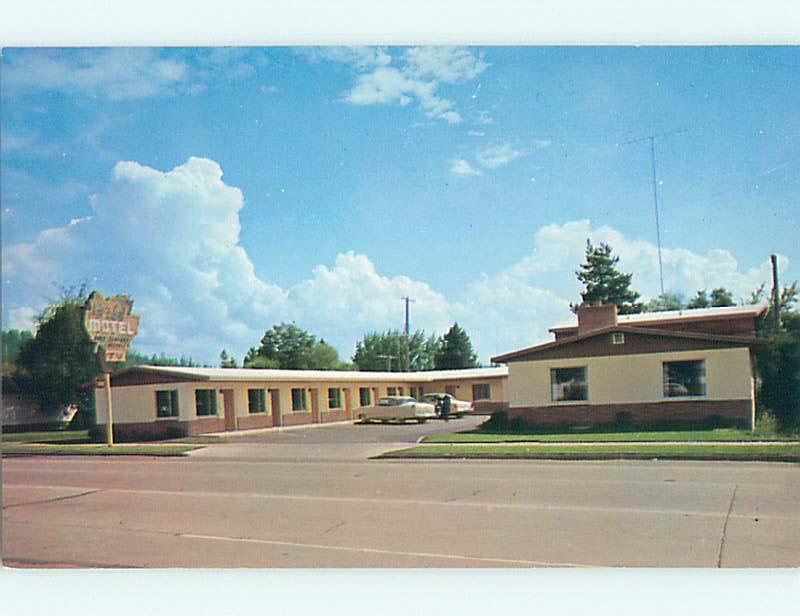 Unused Pre-1980 OLD CARS & MAPLE LEAF MOTEL printed in Chester New York NY r0485