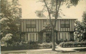 Lynn Massachusetts Large Home House 1920s RPPC Photo Postcard Weston 20-282