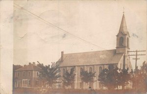 RPPC CHURCH  ST. LOUIS MISSOURI RPO REAL PHOTO POSTCARD 1908