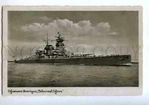 191937 WWI GERMAN NAVAL FLEET battleship Admiral Scheer OLD