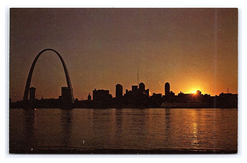 Evening Shadows Of Gateway City St. Louis Missouri Postcard Gateway Arch