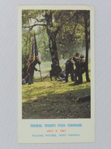 Federal Troops Push Forward - Falling Waters, West Virginia - Vintage Postcard