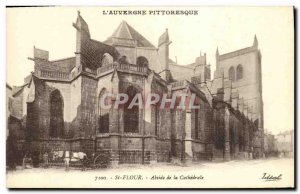 Old Postcard Saint Flour Apse of the Cathedral