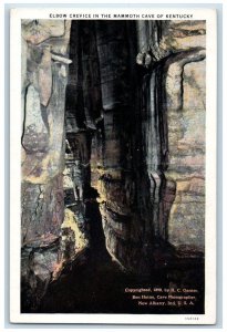 c1940 Elbow Crevice Underground Mammoth Cave Kentucky Vintage Antique Postcard 