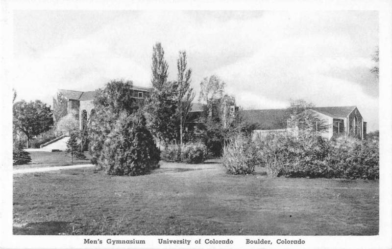 Boulder Colorado University Mens Gymnasium Antique Postcard J51314