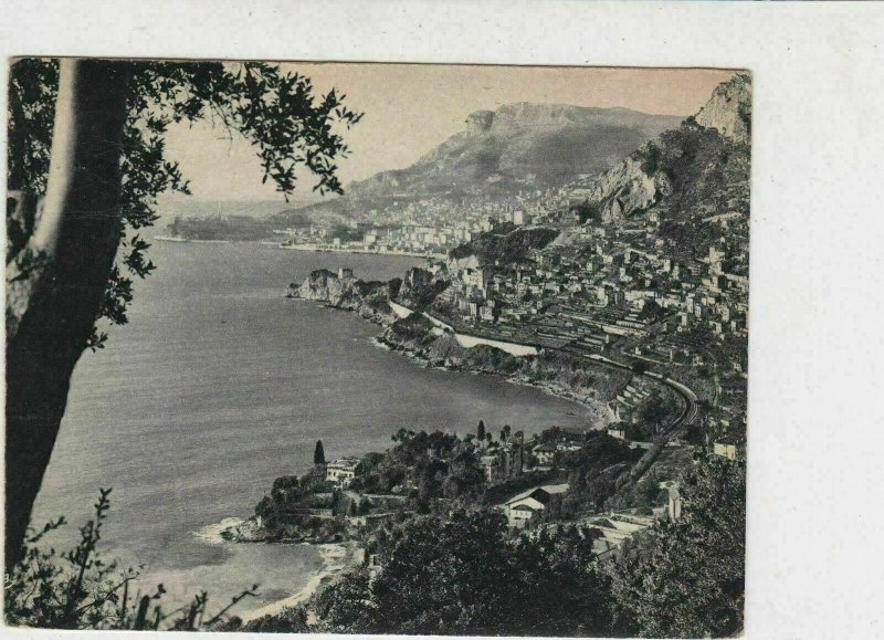 France La Cote D'Azure 1952 Stamps Picture Post Card to Co Durham Ref 32106 