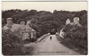 Cardigan; Clarach Village, Aberystwyth PPC 1913 PMK, To Mrs Ratherham, Harborne 