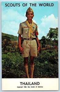 c1968 Thailand Scouts Of The World Boy Scouts Of America Youth Vintage Postcard