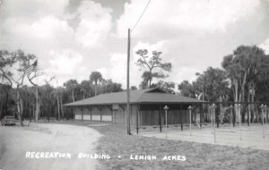 Lehigh Acres Florida Recreation Building Real Photo Vintage Postcard AA11736