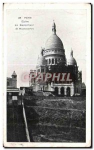 Old Postcard Paris Church of the Sacred Heart of Montmartre