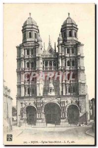 Old Postcard Dijon Eglise Saint Michel